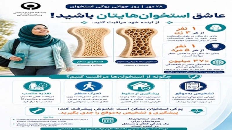 پوکی استخوان؛ بیماری «خاموشی» که با پیشگیری و تغذیه مناسب قابل کنترل است